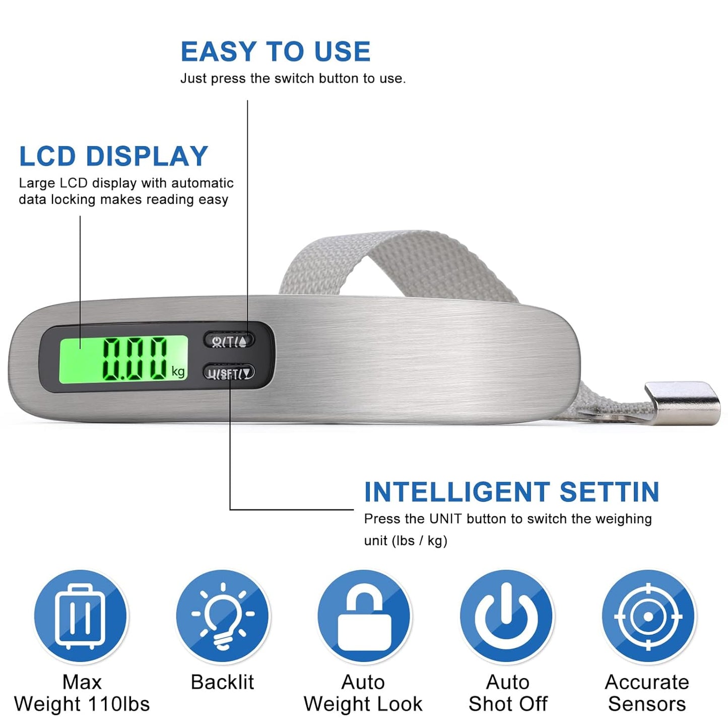 Portable Digital Hook Weight Scale