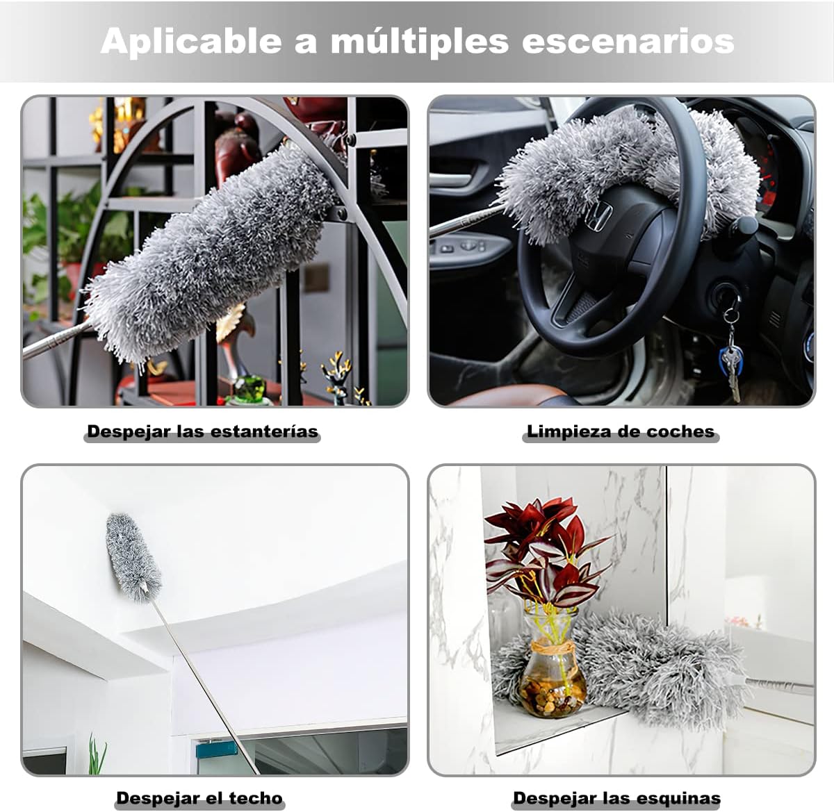 Extendable Duster for High Position Cleaning