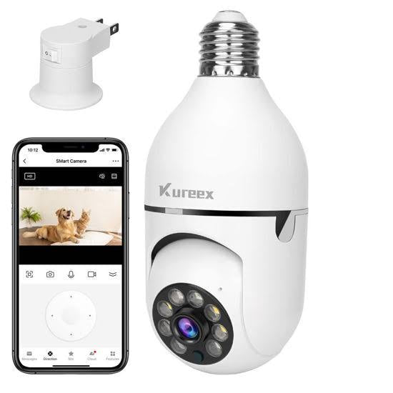 PTZ Light Bulb Camera 1080p