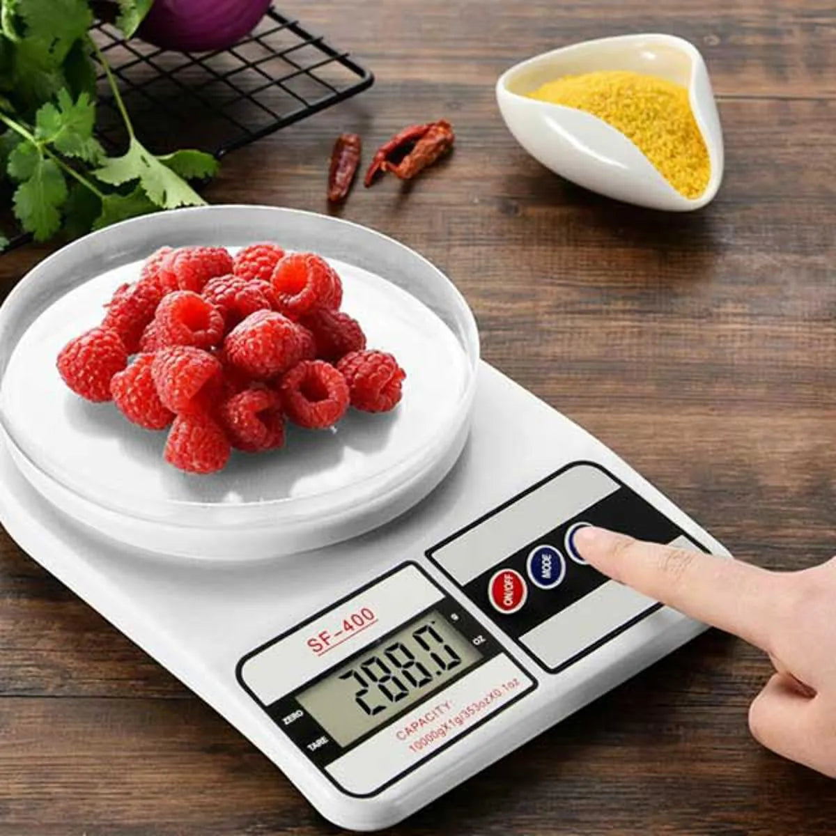 Portable Digital Kitchen Scale - Precise Food Measuring with LCD Display