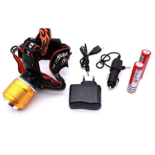 Powerful Rechargeable Led Headlight Dual Light Zoom Headlamp