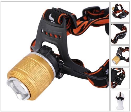Powerful Rechargeable Led Headlight Dual Light Zoom Headlamp