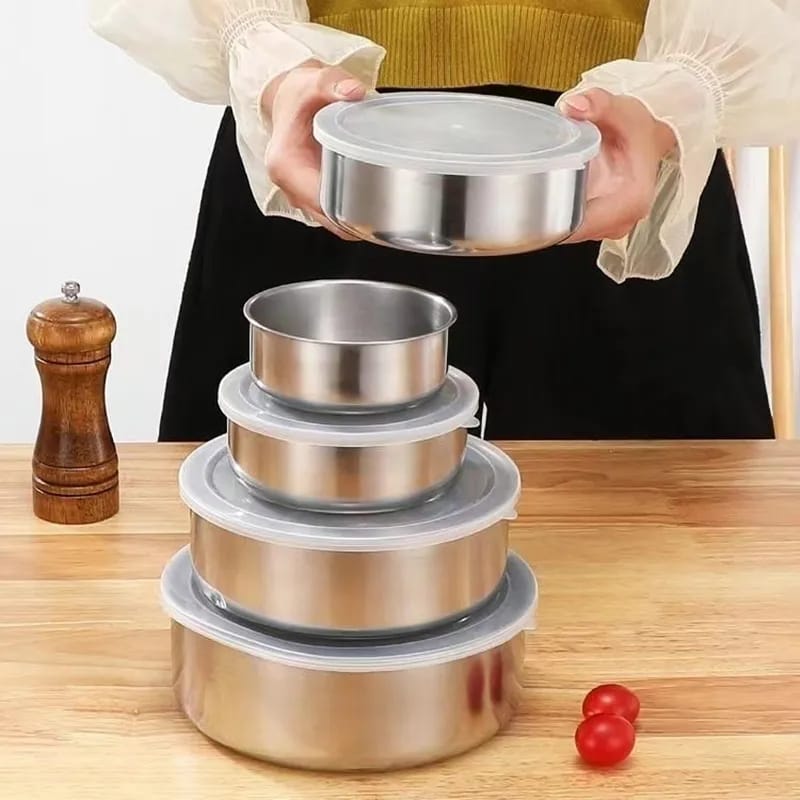 Stainless Steel 5-Pcs Bowl Set